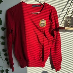 Size M Polo Ralph Lauren red long sleeve shirt with embroidered logo